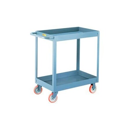 Little Giant® Service Cart W/2 Tray Shelves, 1200 Lb. Capacity, 36L X 24W X 35H, Gray